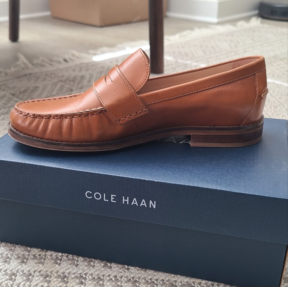 Cole Haan Lux Pinch Penny Loafers in Curio - Picture 6 of 7